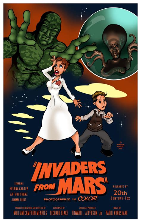 Invaders From Mars 1953 Style Poster Art by MarcusTheArtist on DeviantArt