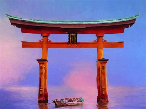 The Torii Gate Painting by Dominic Piperata - Pixels