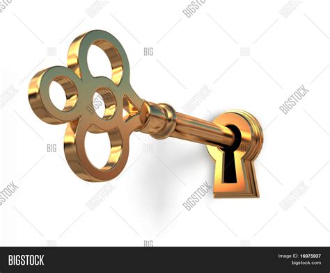 Golden Key Keyhole Image & Photo (Free Trial) | Bigstock