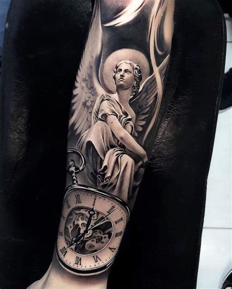 37 INSPIRAÇÕES DE TATUAGEM DE ANJO (REALISMO) + DICAS | Guardian angel ...