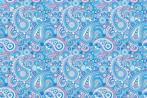 Blue and pink Paisley pattern HD wallpaper | Wallpaper Flare