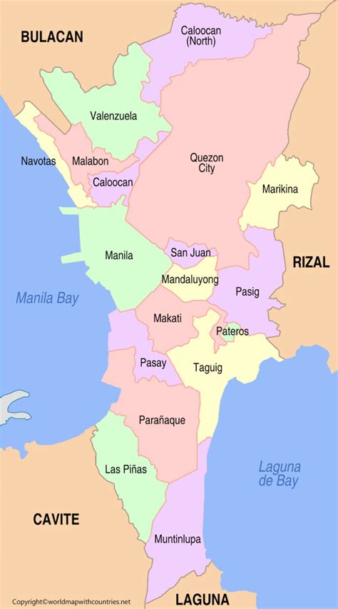 4 Free Printable Labeled Map of the Philippines with cities and Blank ...