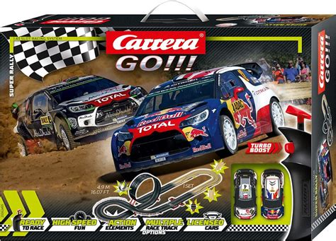 Carrera GO! racing track set Super Rally 490 cm black/brown: Amazon.co ...