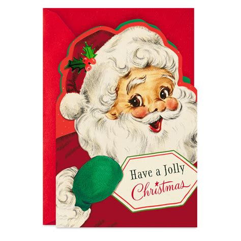 Have a Jolly Christmas Vintage Santa Christmas Card - Greeting Cards ...