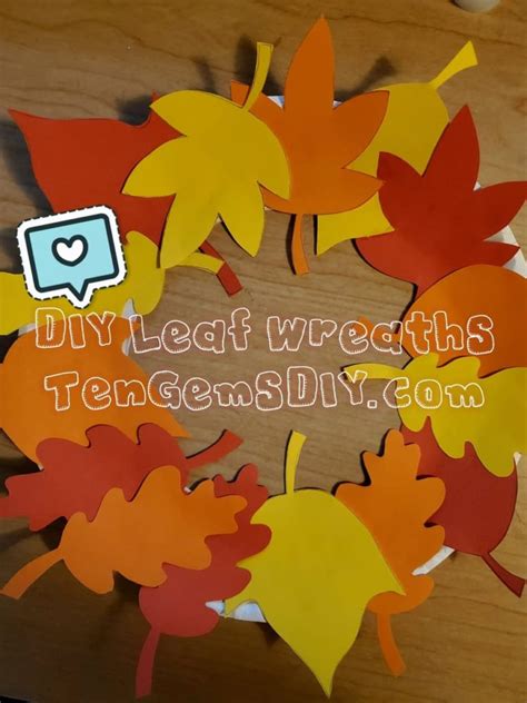 Easy DIY Leaf Wreaths to Make This Fall - TenGemsDIY.com