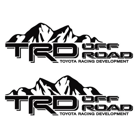 Toyota TRD Truck Off Road Racing Decals Tacoma / Tundra die-cut Vinyl ...