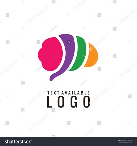 Brain Logo Mind Design Template Stock Vector (Royalty Free) 1492376240 ...