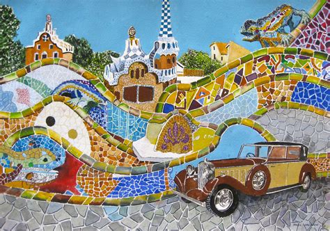 Gaudi Park Guell Mosaic