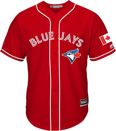 Roalze Toronto Blue Jays Men's 2016 Canada Day Red Replica Jersey ...