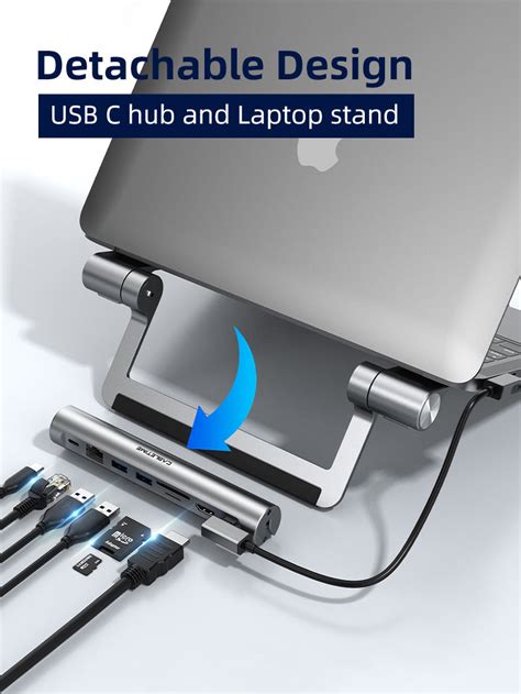 Laptop Docking Station Stand 8 IN 1 for Macbook - CABLETIME