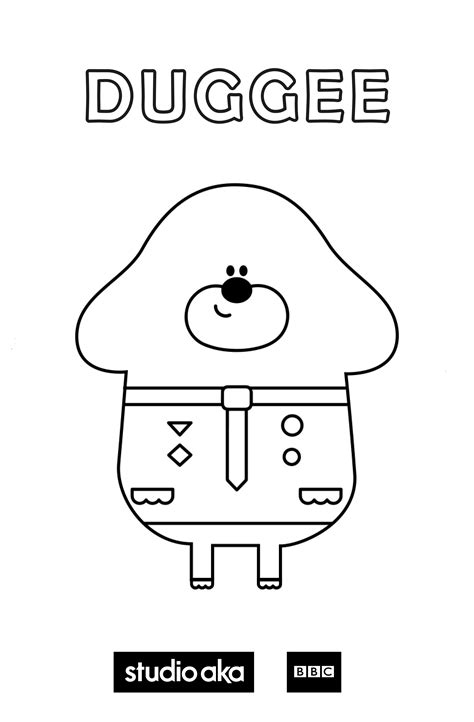 Duggee Hey Coloring Colouring Pages Printable Norrie Book Sheets ...