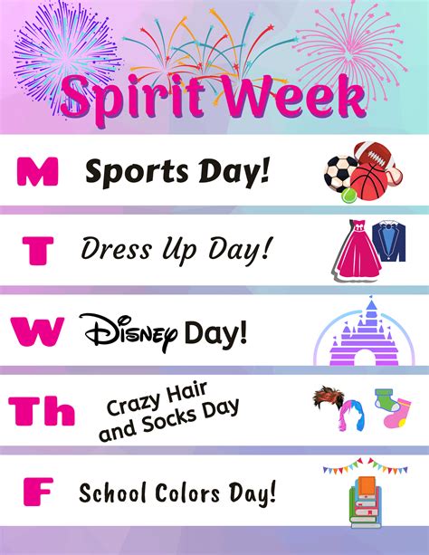 Spirit Week Ideas