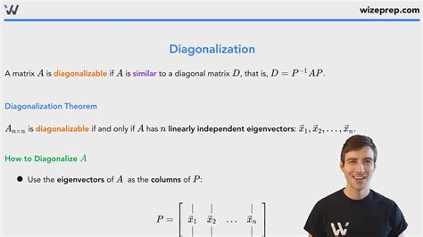 Diagonalization - Wize University Linear Algebra Textbook | Wizeprep