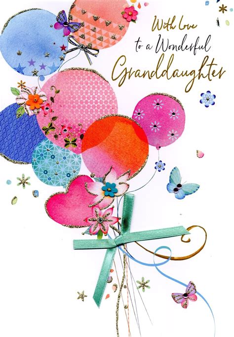 great granddaughter happy birthday greeting card cards - granddaughter ...