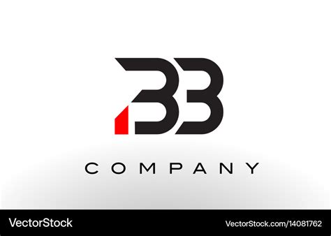 Bb logo letter design Royalty Free Vector Image