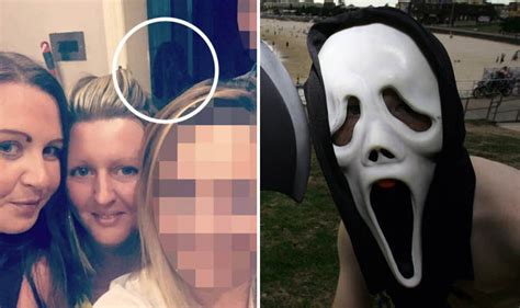 Freaky Scream face ghoul photobombs a mother's selfie | UK | News ...