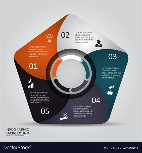 Circle elements for infographic Royalty Free Vector Image