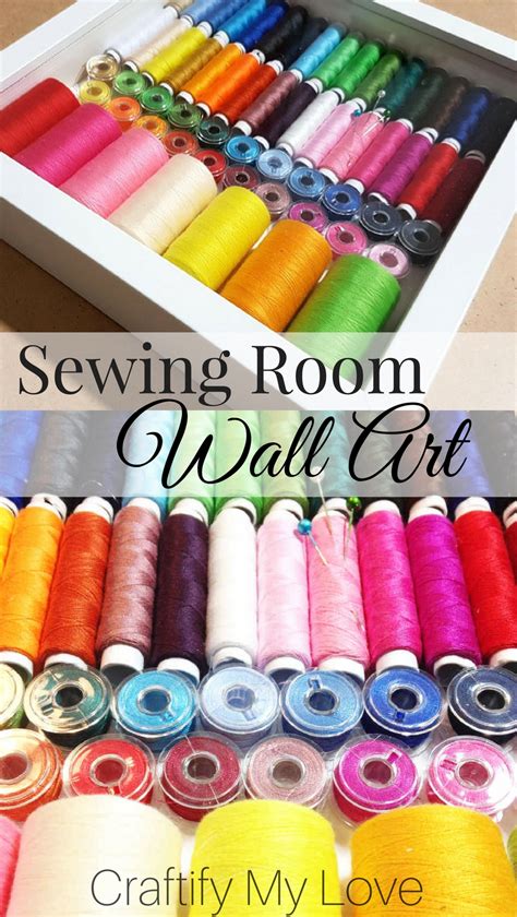 Sewing Room Wall Art / Craft Room Decor in 3d | Craftify My Love