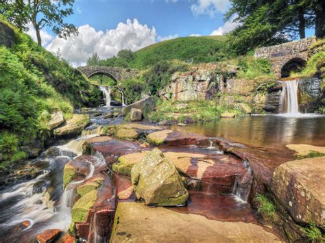 peak district photo Three shires head waterfalls: peak and lakes ...