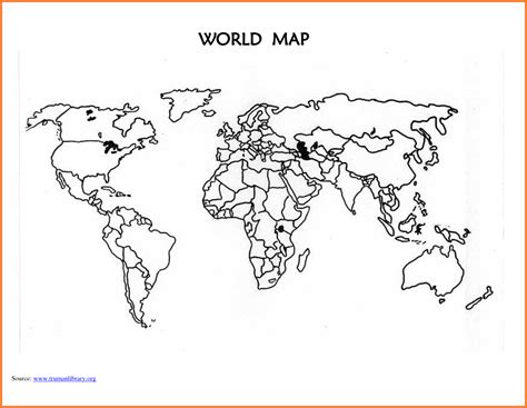 World Map Template Printable Blank Countries 294994 With | World map ...