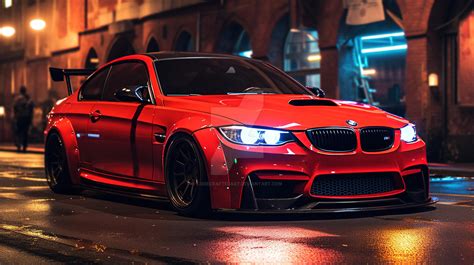 Modified Red BMW M3 by CodeCraftedArt on DeviantArt