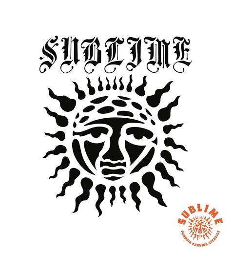 Sublime band logo (Free Pumpkin Stencil - Pumpkin Pattern - Pumpkin ...