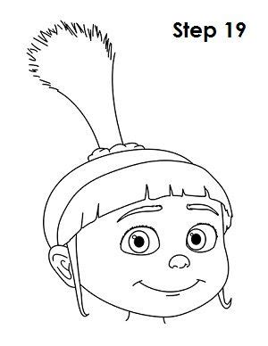 Draw Agnes Despicable Me 19 | Disney character drawings, Easy cartoon ...