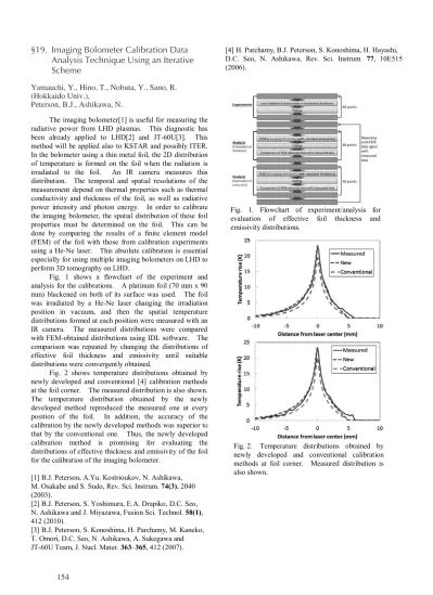 §19. Imaging Bolometer Calibration Data Analysis Technique Using an ...