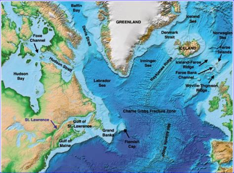 Topographic Profile Atlantic Ocean