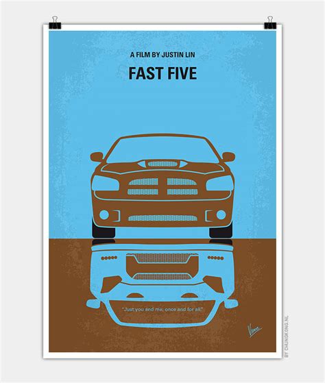 No207-5 My Fast Five minimal movie poster - CHUNGKONG