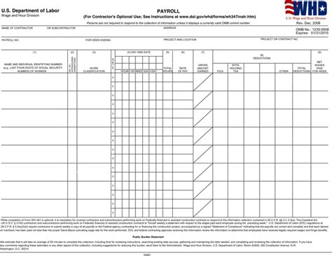 Certified Payroll Template - Free Template Download,Customize and Print