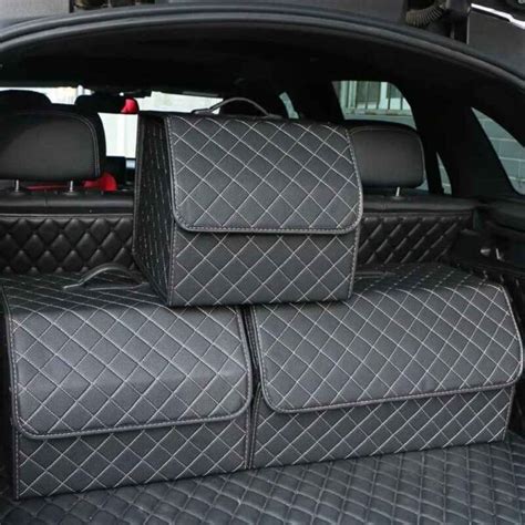 Car Trunk Box Storage With Lid - Trunk Organizer Box - AutoMods