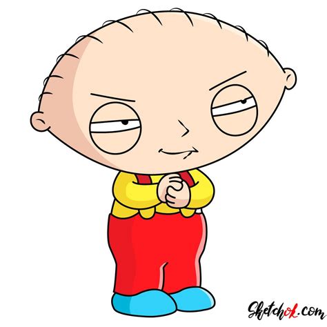 How to draw tricky Stewie Griffin - Step by step drawing tutorials ...