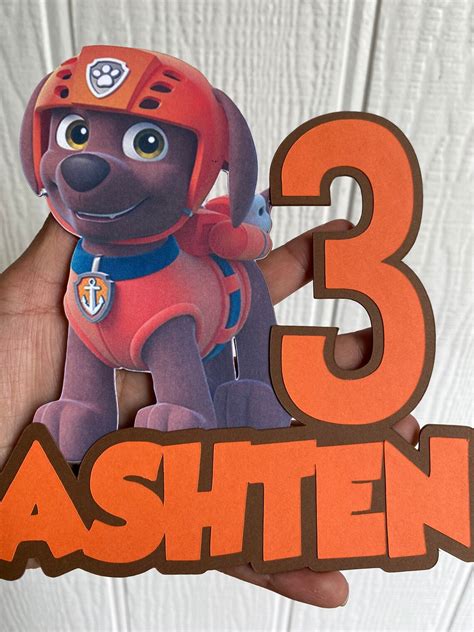 ZUMA Paw Patrol Cake Topper | Etsy