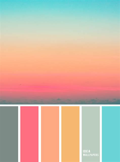 Pink Peach Blue sky inspired color palette – Idea Wallpapers , iPhone ...