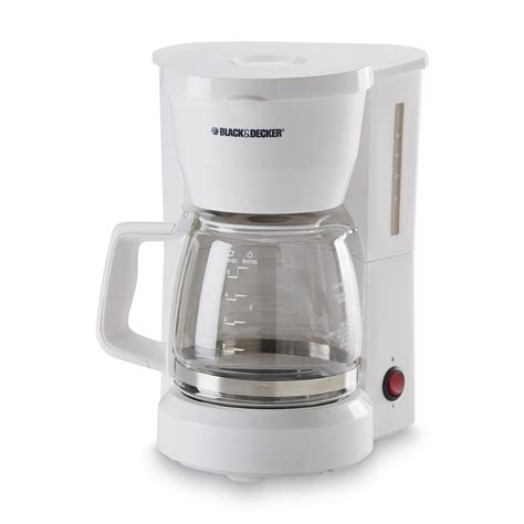 BLACK+DECKER DCM600W 5-Cup Coffee Maker - White