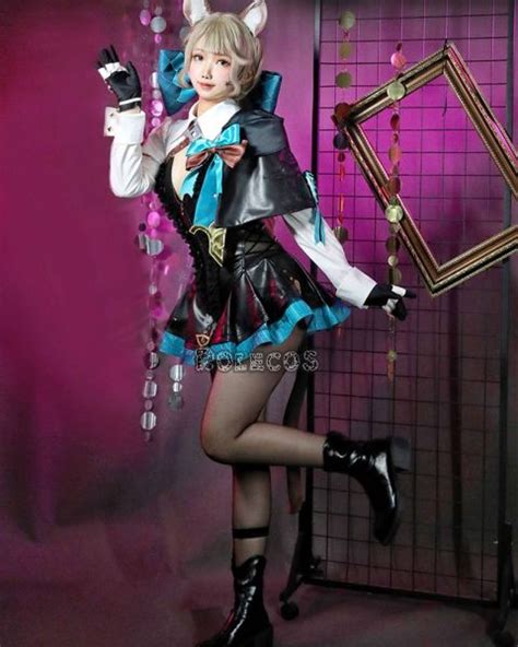 Genshin Impact Fontaine Lynette Cosplay Costume