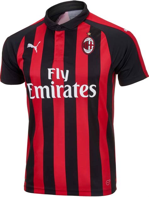 2018/19 PUMA Kids AC Milan Home Jersey - SoccerPro