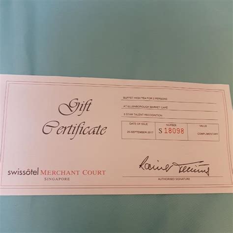 Buffet High Tea voucher Swissotel Merchant Court, Tickets & Vouchers ...