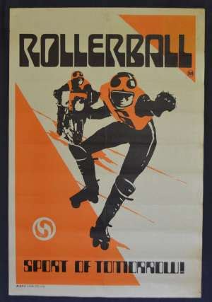 All About Movies - Rollerball Movie Poster Original 1975 RARE Faux ...