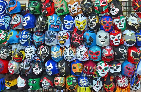 Wrestling Masks of Lucha Libre Photograph by Jim Fitzpatrick - Pixels