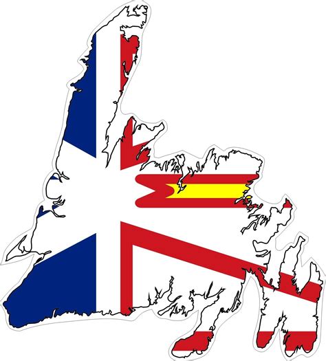 Newfoundland Map Flag Decal / Sticker | eBay