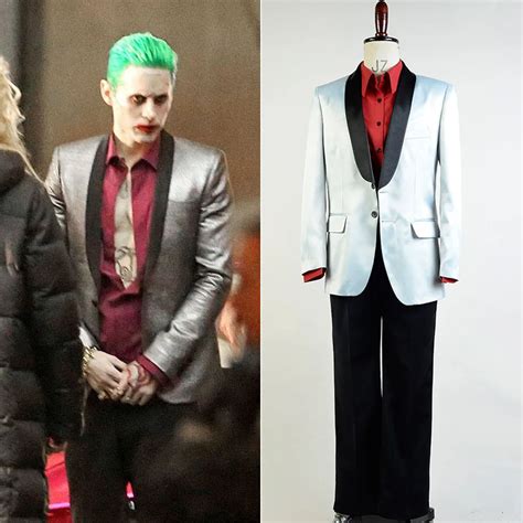 Batman Suicide Squad Jared Leto Joker Suit Cosplay Costume For ...