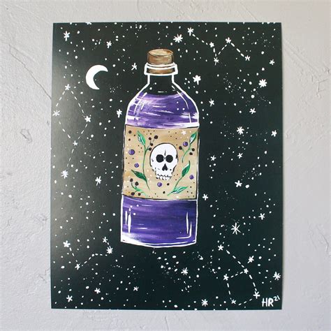 Crystal Ball Art Print – Lavender for Luck