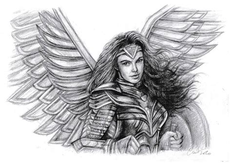 Wonder woman 1984 Drawing by T Cundrawan | Saatchi Art