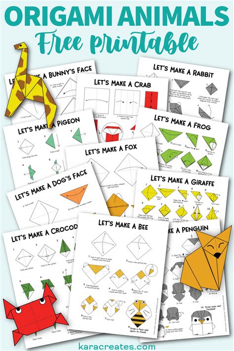 Origami Animals Instructions For Kids