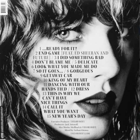 Taylor Swift - Reputation [New Vinyl LP] Picture Disc 843930033157 ...