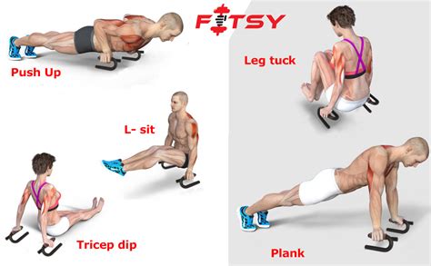 Buy FITSY® S Shape Push Up Bar Stand Online at Low Prices in India ...