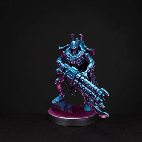 Chrome Synthwave Necron Royal Warden! Final photos. | Necron, Mini ...