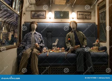 Train Compartment in the Hogwarts Express Editorial Stock Photo - Image ...